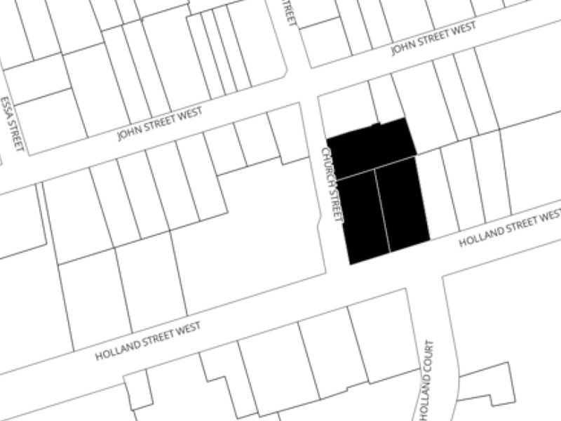 Map outline of proposed land