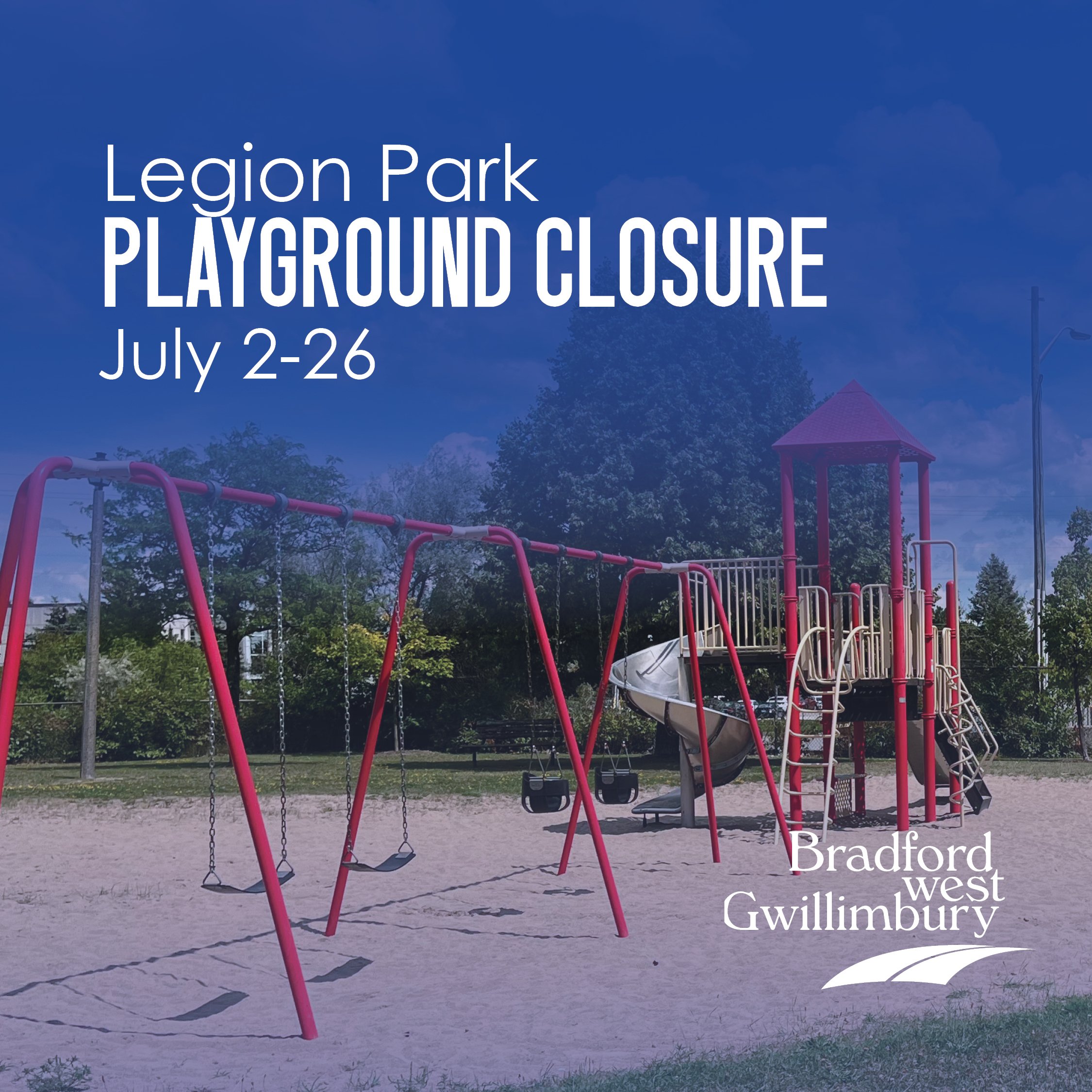 Image of Legion Park swing set and slides