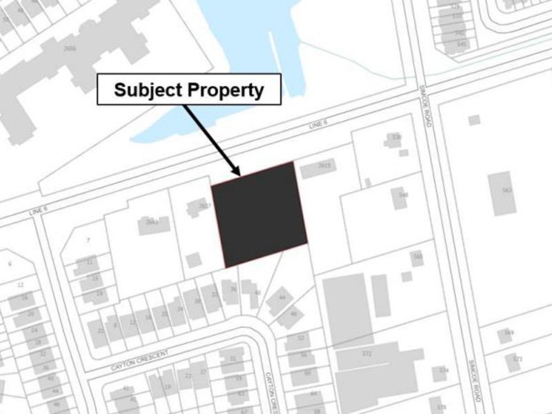 Image outlining subject property