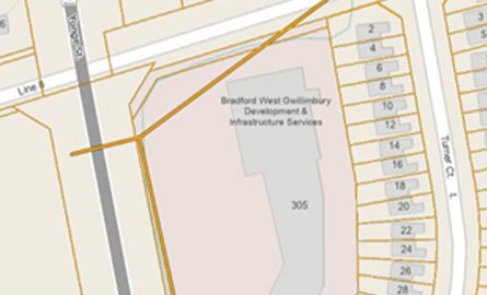 Map image of barrie culverts