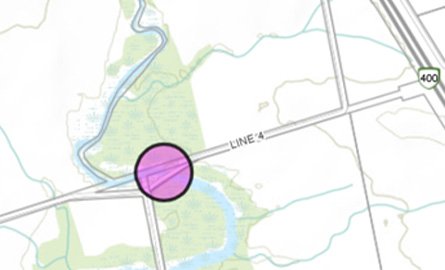 Map image of McArthur Bridge